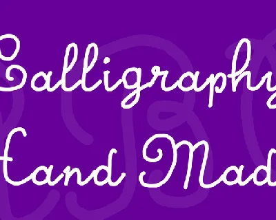 Calligraphy Hand Made font