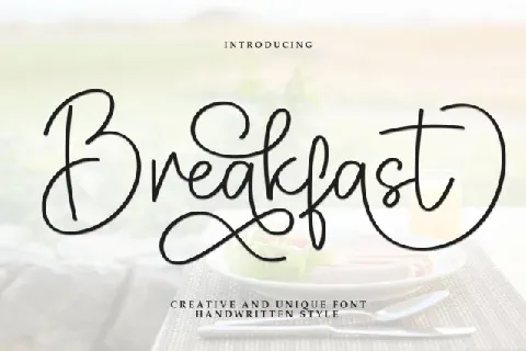 Breakfast Script font