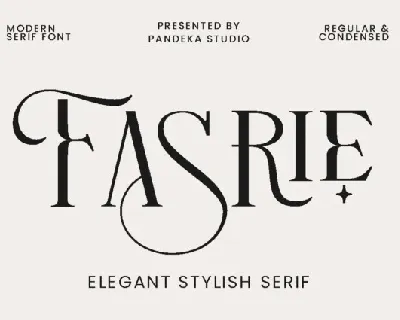 Fasrie font