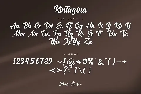 Kintagina font