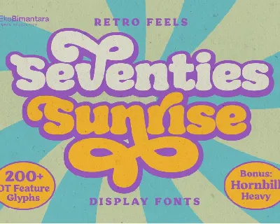 Seventies Sunrise Trial font
