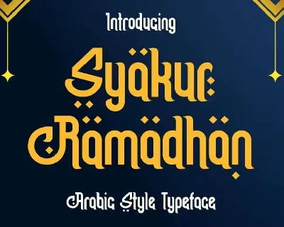 Syakur Ramadhan font