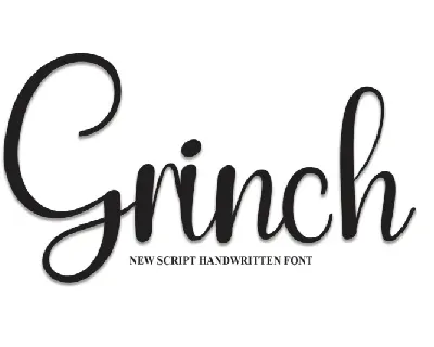 Grinch Script font