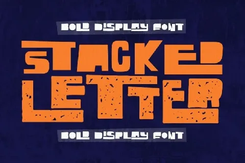 Stacked Letter font