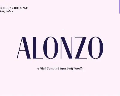 Alonzo Family font