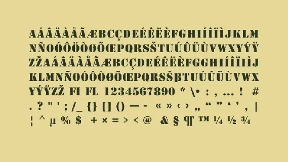 Military Serif font