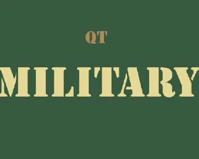 Military Serif font