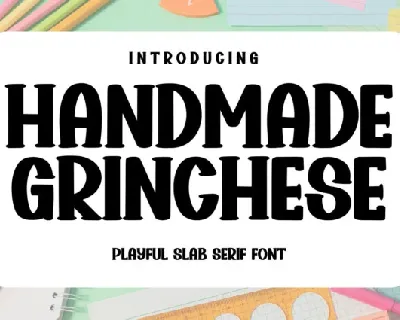 Handmade Grinchese font