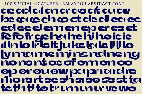 Salvador Abstract font