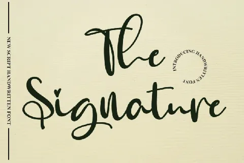 The Signature Script font
