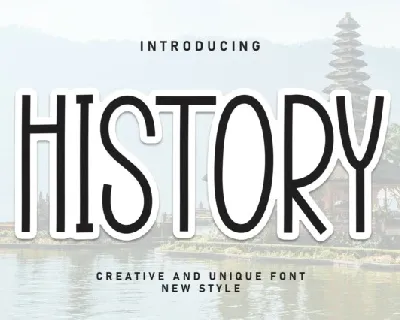 History Display font