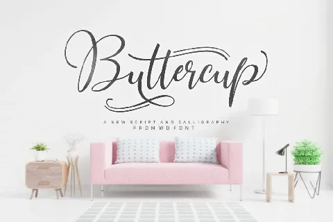 Buttercup Script Free font