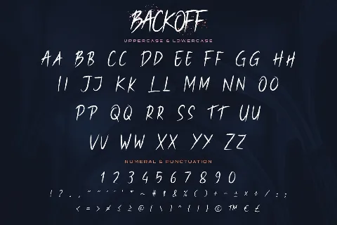 Backoff Demo font