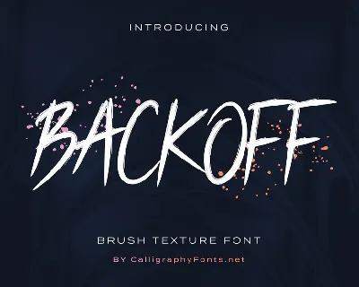 Backoff Demo font