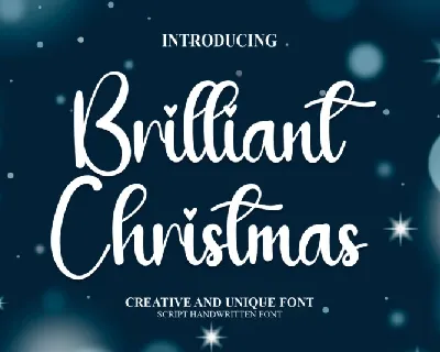 Brilliant Christmas font