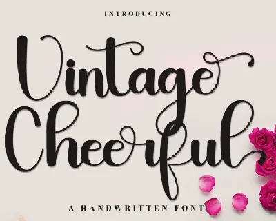 Vintage Cheereful font