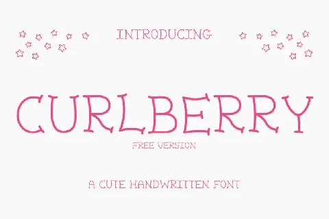 Curlberry font