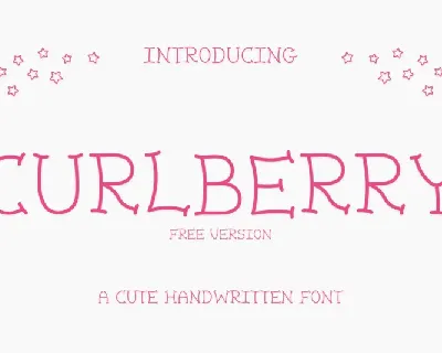 Curlberry font