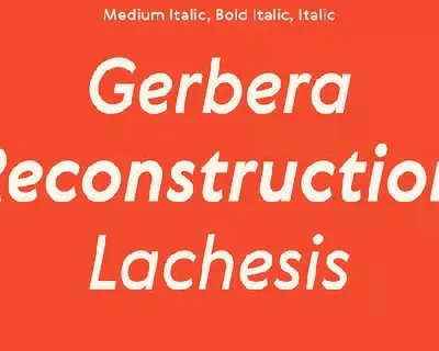 Gerbera Family font