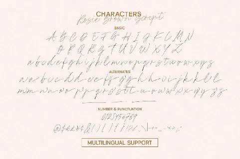 Rosie Brown font