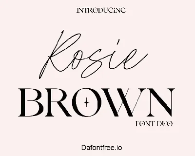 Rosie Brown font