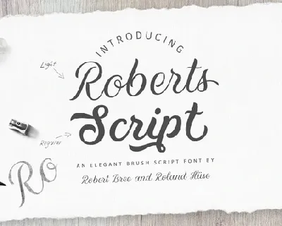 Roberts Script font