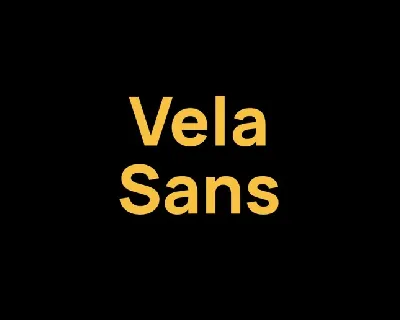 Vela Sans Family font