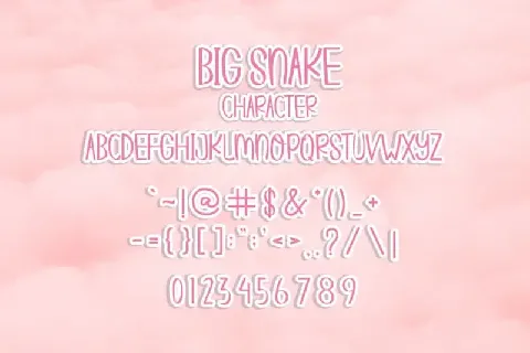 BIG SNAKE Display font