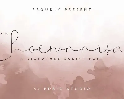 Choerunnisa Signature font