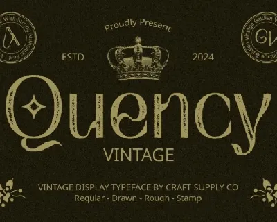 Quency Vintage font