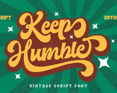 Keep Humble font