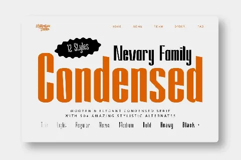 Nevary DEMO font