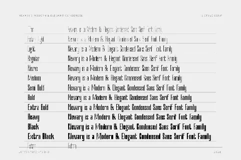 Nevary DEMO font