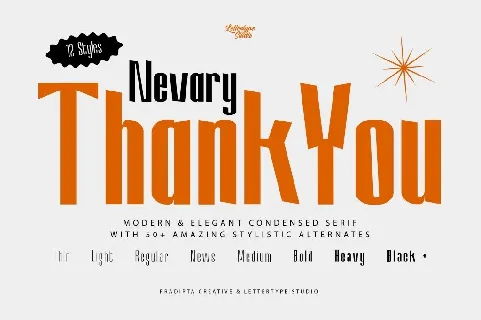 Nevary DEMO font