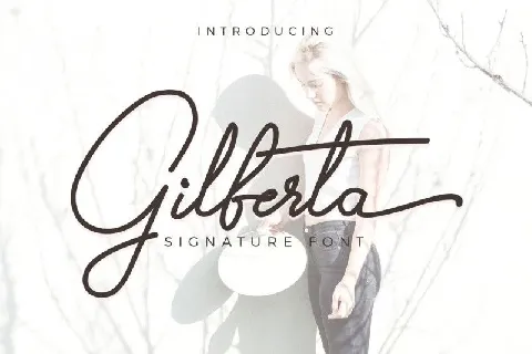 Gilberta Signature font