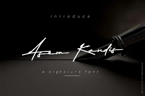 Asem Kandis Signature Free font