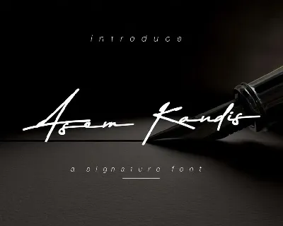 Asem Kandis Signature Free font