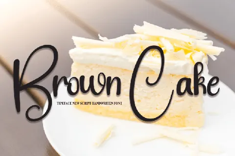 Brown Cake font