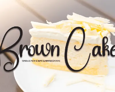 Brown Cake font