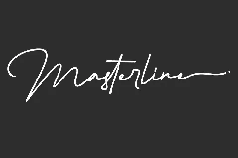 Masterline font