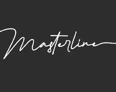 Masterline font