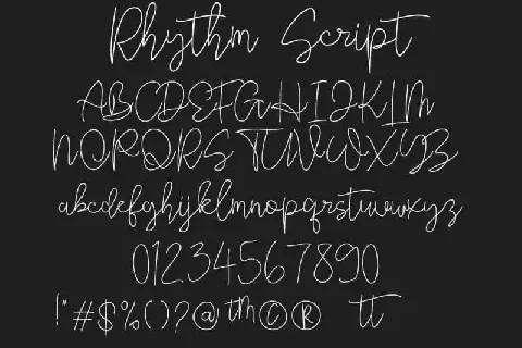 Rhythm Handwritten font