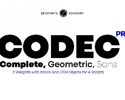 Codec Pro Sans Family font