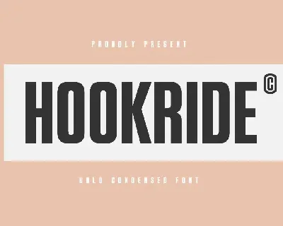 Hookride font