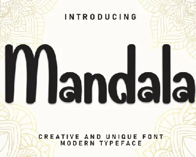 Mandala Script font