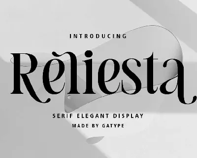 Reliesta font