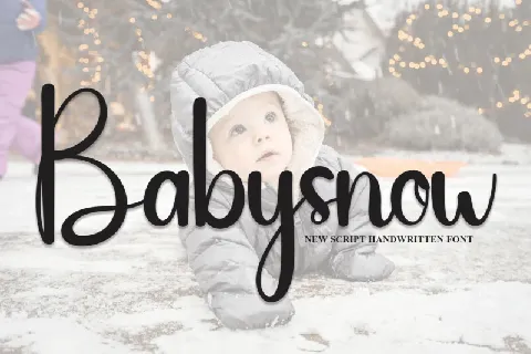 Babysnow Script font