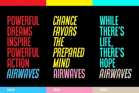 Airwaves font