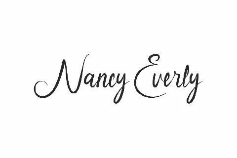 Nancy Everly font