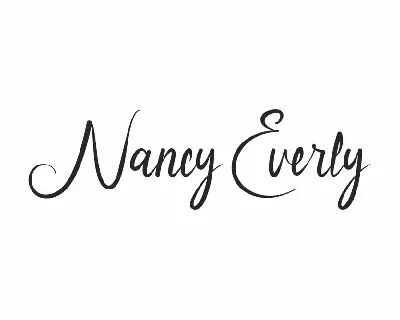 Nancy Everly font